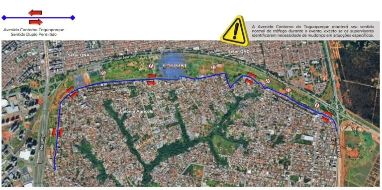 Detran-DF altera trânsito para o Festival Louvai, no Taguaparque – Departamento de Trânsito